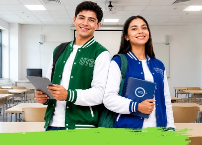 Estudiantes de la Universidad UTE participando en cursos de nivelación para fortalecer sus conocimientos antes de iniciar su carrera universitaria.
