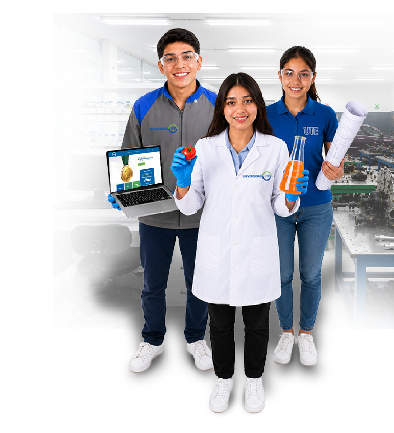 Estudiantes UTE realizan prácticas de Ingeniería en Alimentos en un laboratorio