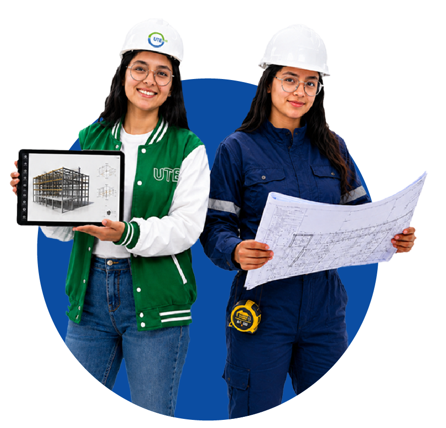 Estudiantes de Ingeniería Civil UTE presentan una maqueta estructural y planos